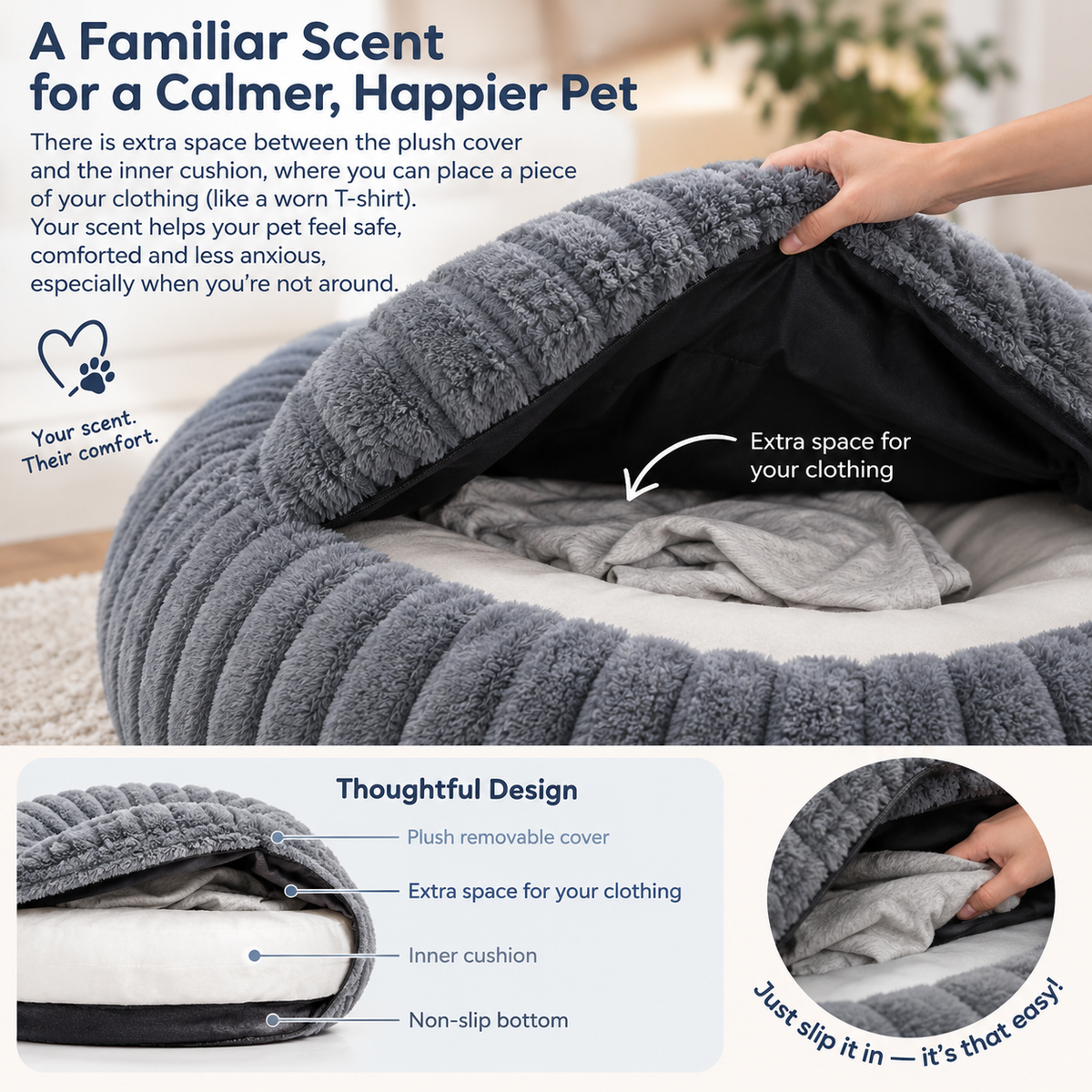PawRest | Anti-Anxiety Orthopedic Dog Bed